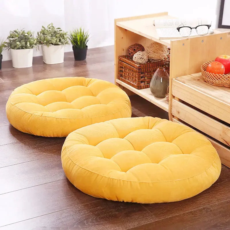 Round Tufted Floor Cushion Pillow