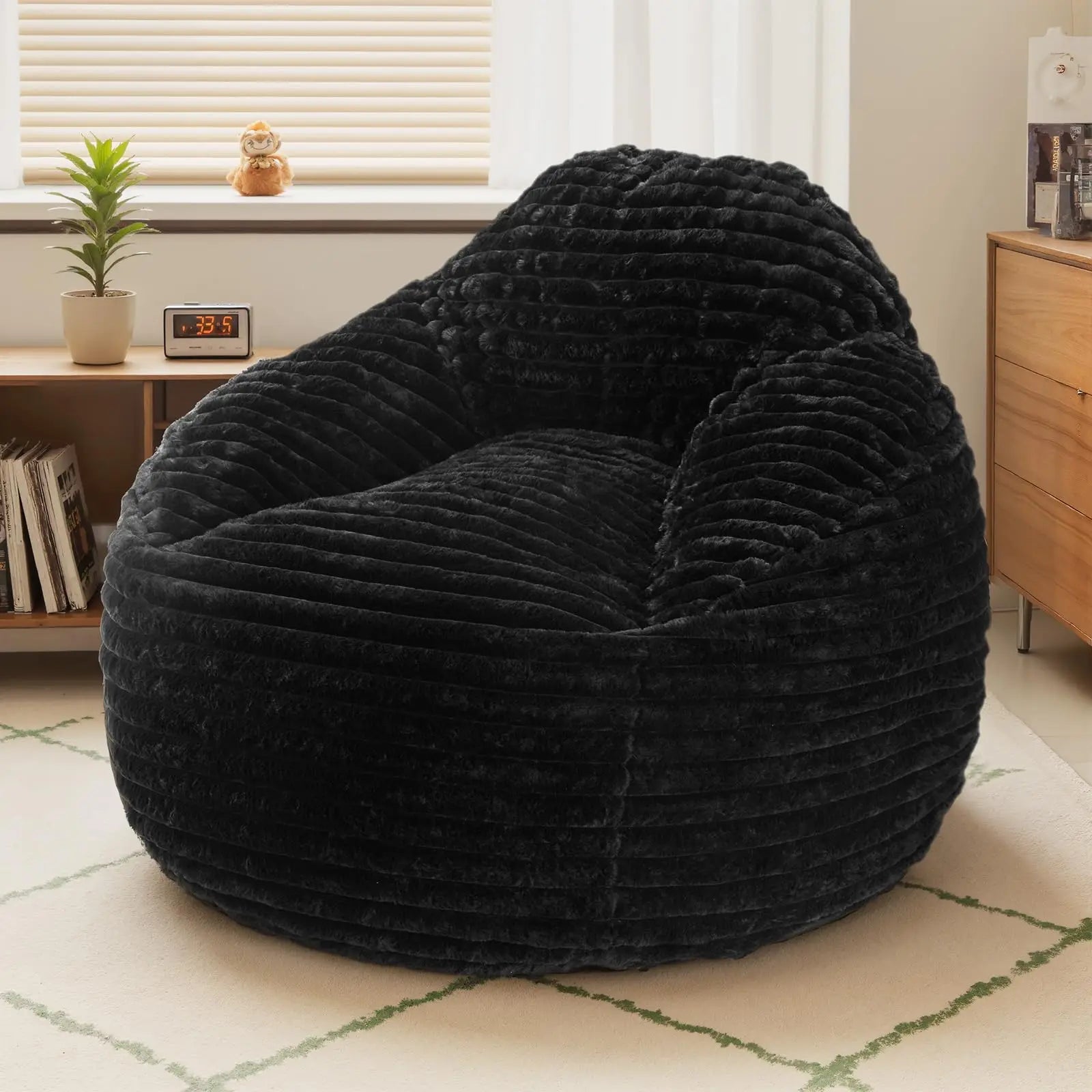 Plush Memory Foam Bean Bag