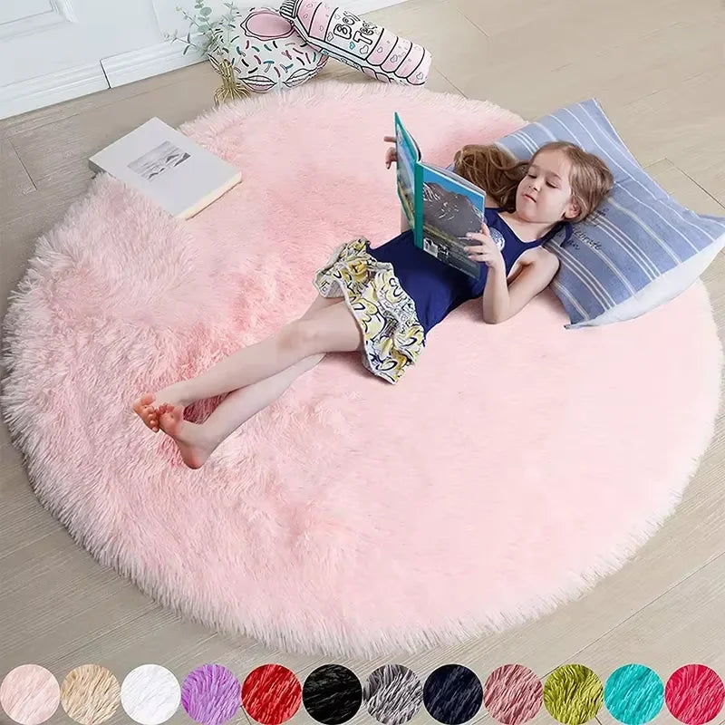 Ultra Soft Shaggy Round Rug