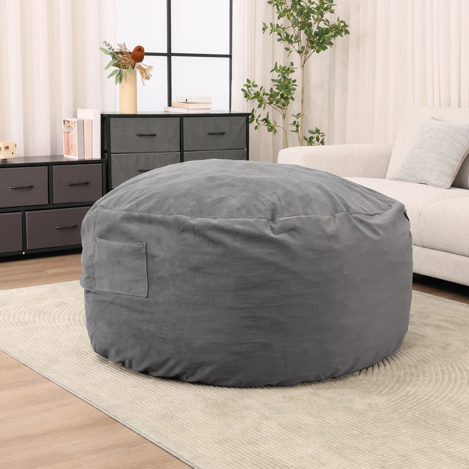 Oversized Foam Bean Bag Chair