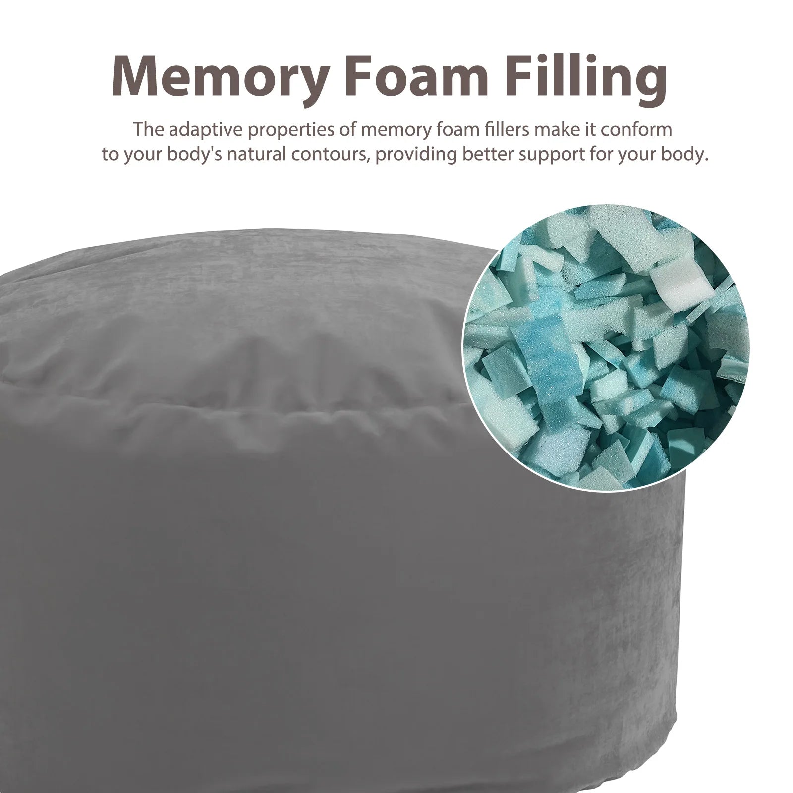 Oversized Foam Bean Bag Chair