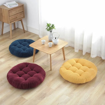Round Tufted Floor Cushion Pillow