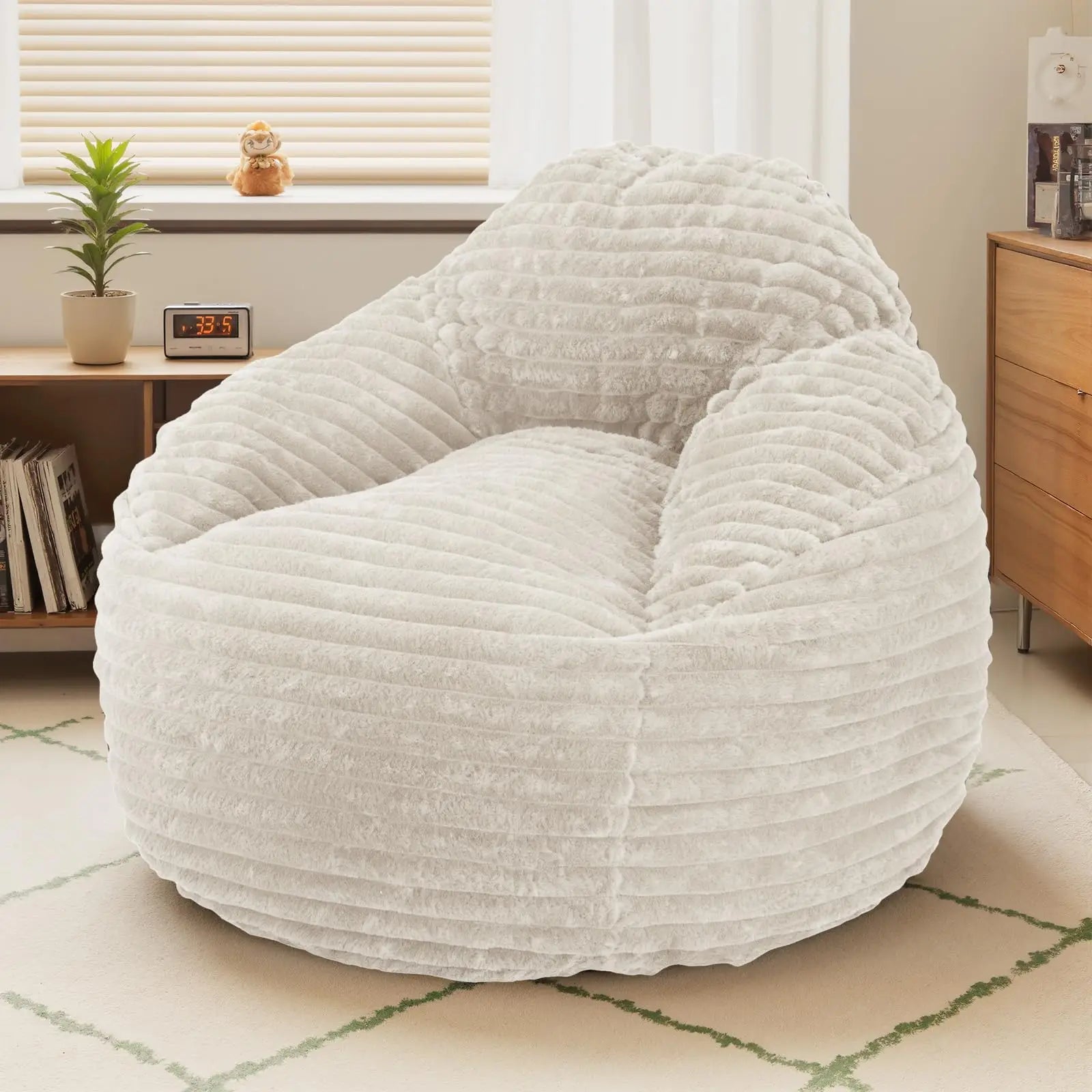 Plush Memory Foam Bean Bag