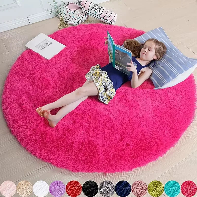 Ultra Soft Shaggy Round Rug