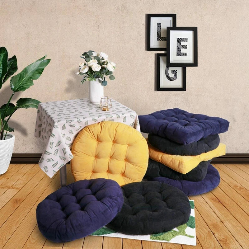 Round Tufted Floor Cushion Pillow