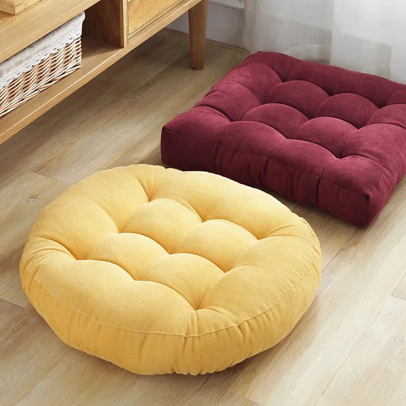 Round Tufted Floor Cushion Pillow
